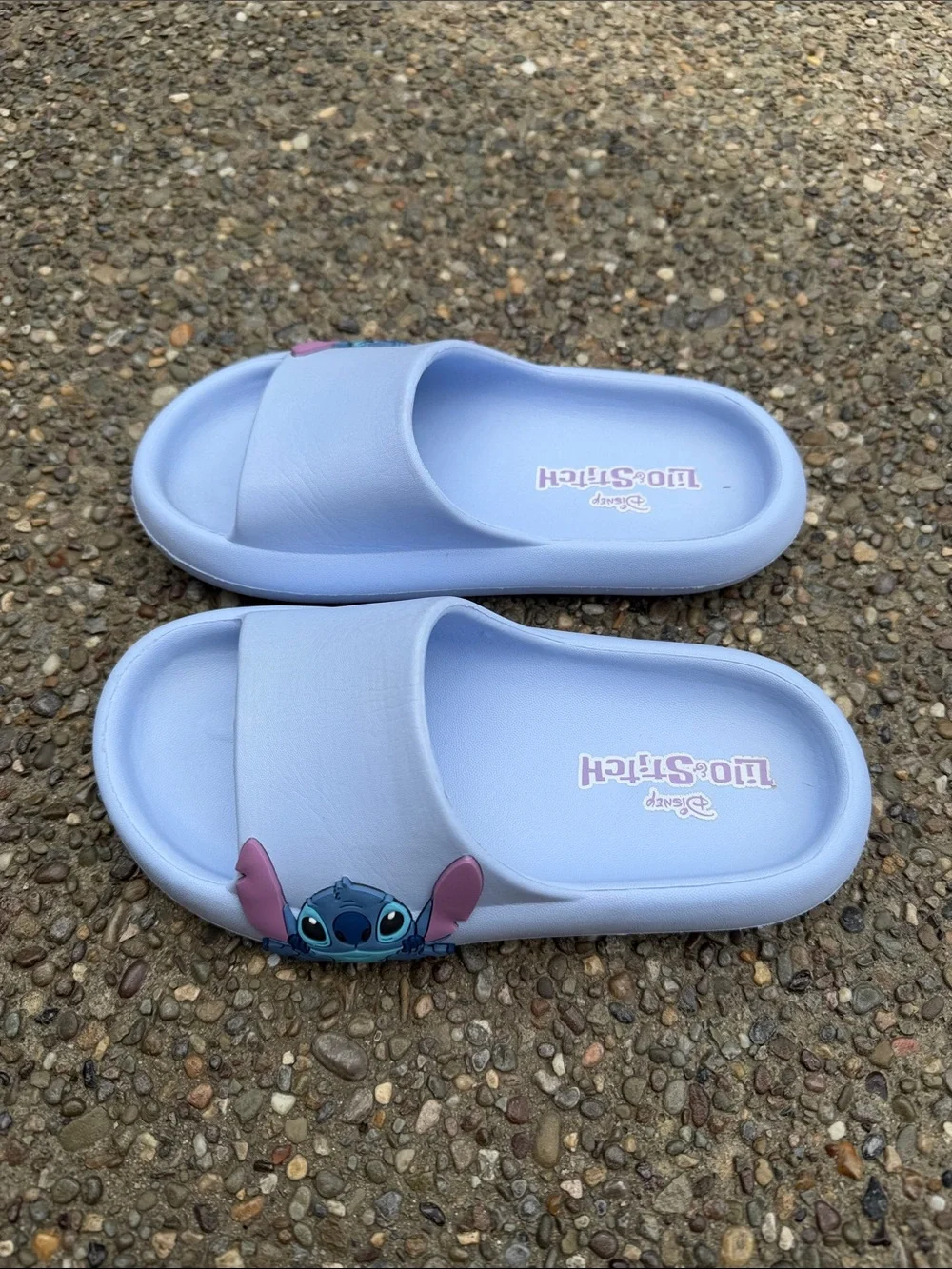 Kids' Light Blue Slide Sandals